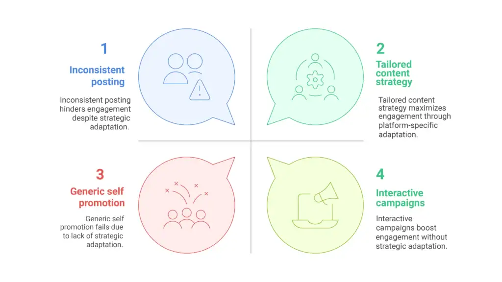 Diagram showing clear value proposition, focused design, and compelling headlines as pillars of landing page optimization.
