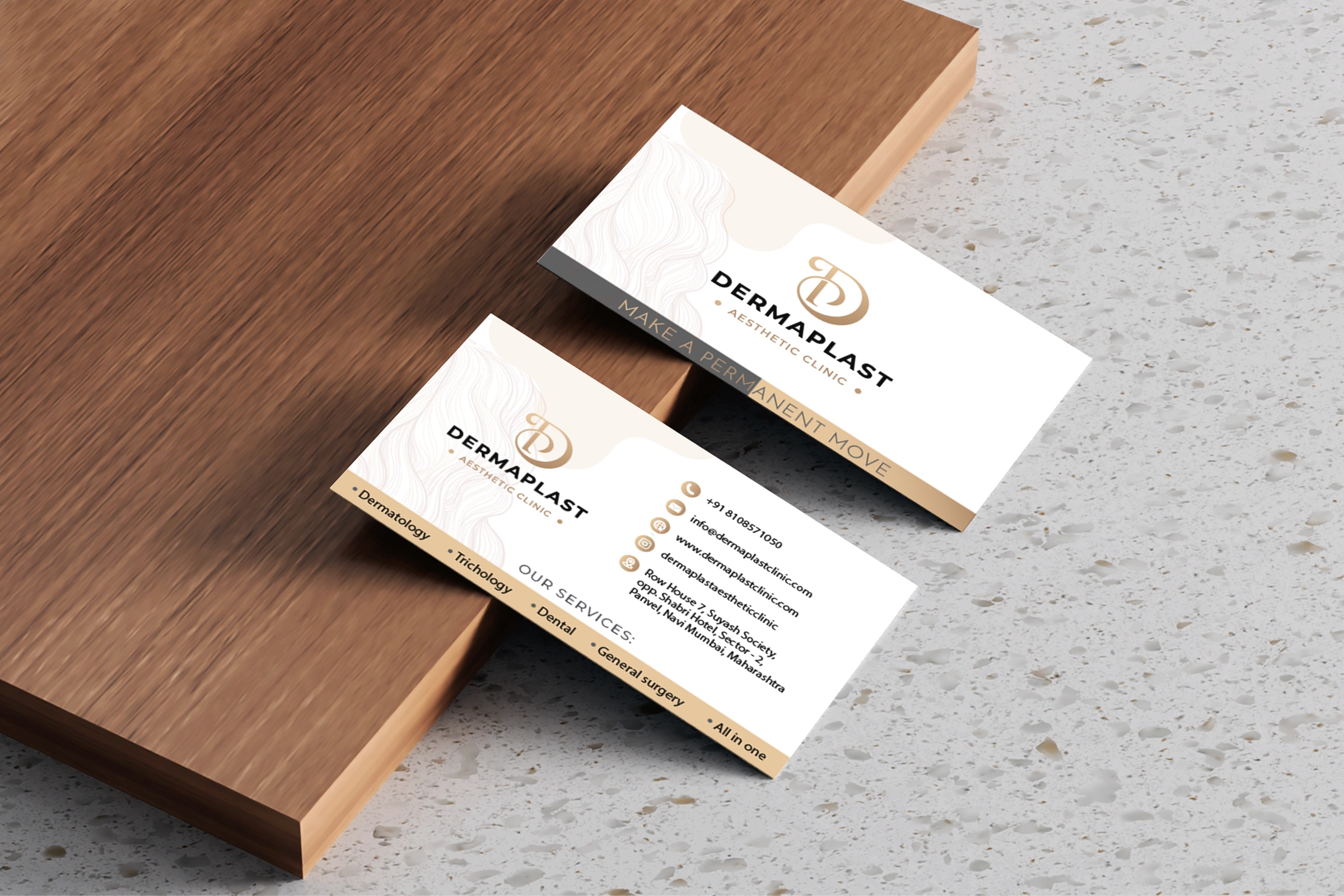 dermaplast visiting card